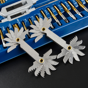 86pcs Tap <strong>Dies</strong> Set Metric Taps <strong>Dies</strong> Adjustable Tap <strong>Die</strong> Holder <strong>Thread</strong> Gauge Wrench <strong>Threading</strong> Hand Tools - Product Image 2