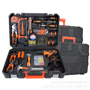 Juego de herramientas de taladro eléctrico JG-072, 56,5x34,5x31,5 cm, Kit de metal con batería y enchufe de 1/4 pulgadas para reparación de automóviles en el hogar - Product Image 3