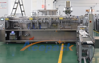 Machine de remplissage et de scellage automatique haute vitesse certifiée CE pour sachets, aliments pour animaux, poudre de matcha, haute précision, compatible IoT, économe en énergie