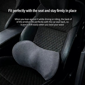 Ensemble de soutien lombaire et cervical ergonomique en mousse à mémoire de forme respirante pour voiture, antidérapant, pour soulager les maux de dos - Product Image 6