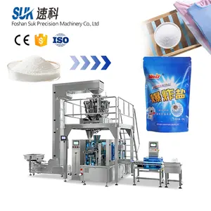 Custom Automatic Rotary Doypack Premade Stand UpPouch Bag Nut Weighting Filling Mushroom Meatball Potato Chips Packing Machine