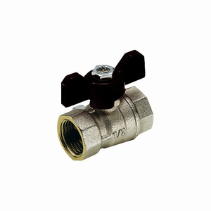 Valvola a sfera Ff Mistral Standard Bore da 1 pollice DN 23.5 PN 30 con impugnatura a farfalla per valvole di riempimento - Product Image 1