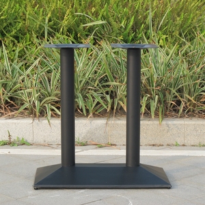 Chân bàn cà phê bằng gang đúc, chân bàn ăn bằng thép kim loại màu đen hiện đại cho nhà hàng - Product Image 4