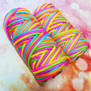 4 Mét Variegated Paracord Nylon Parachute Macrame Dây Bện Macrame Dây Nylon Dây Thừng - Product Image 3