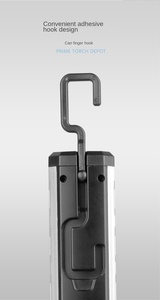 Cầm tay làm việc chiếu sáng đỏ trắng ánh sáng từ có thể gập lại sửa chữa xe sửa chữa Type-C USB mất điện khẩn cấp làm việc đèn pin - Product Image 4