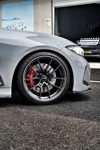 Rueda <span class=keywords><strong>de</strong></span> Aleación <span class=keywords><strong>de</strong></span> 21 Pulgadas y 10 Radios, 5x130 ET46-50 CB71.5-71.6, Estilo Deportivo <span class=keywords><strong>de</strong></span> Alto Rendimiento, Acabado Negro Mate, Repuesto <span class=keywords><strong>de</strong></span> Mejora - Product Image 2