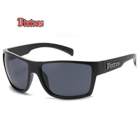 Lunettes de soleil Vintros Vintage pour un style surdimensionné, enveloppantes, sportives, avec logo personnalisé, protection UV400, monture intégrale, verres miroir carrés, Nouveauté 2026