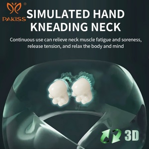 Masseur de cou électrique portable PAKISS en forme de U avec vibration et chauffage, avec prise de type C - Product Image 3