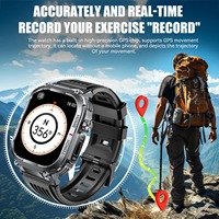 Nouvelle Montre Connectée S320B pour Hommes, Étanche 3 ATM, Écran 2.02 ", Suivi Sportif, Moniteur de Fréquence Cardiaque et de Sommeil, Carrée