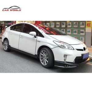 New for Prius 2013-2015 Bumper Kit Front Lip Rear Lip Side Skirts Screw-On Plastic LED - Product Image 2