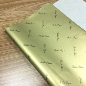 Giấy gói quà màu đen in họa tiết vàng dùng cho thủ công/quà tặng/quần áo/giày dép/quà tặng - Product Image 5