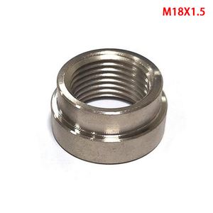 Écrou de soudure à tête ronde en acier nickelé M18*1.5, raccord fileté pour système d'échappement, pièces de modification et de réparation automobile - Product Image 6