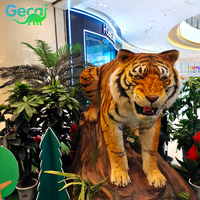 Chine fournisseur aire de jeux extérieure modèle animatronique mécanique animal usine taille réelle tigre à vendre