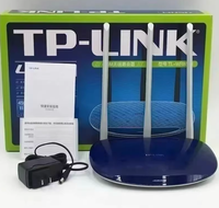 Router Inalámbrico TP-LINK Usado TL-WR886N 2.4G 450M Firmware en Inglés 1 Año de Garantía 1 Puerto WAN + 4 Puertos LAN