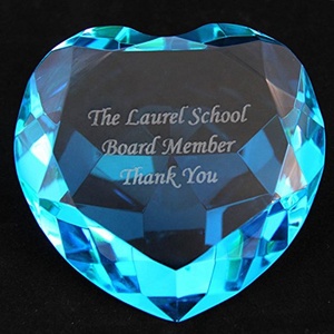 Chặn Giấy Kim Cương Pha Lê Hình Trái Tim Làm Theo Yêu Cầu CDP-04 Thủ Công Kim Cương Thủy Tinh Chạm Khắc Cá Nhân Hóa - Product Image 3