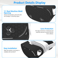 Étui de protection en silicone pour Meta pour 3S Matériau durable Protection complète Console VR Accessoires de jeu