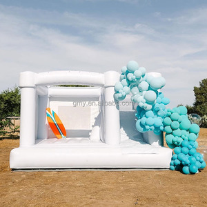 <span class=keywords><strong>Castillo</strong></span> Inflable Blanco Pequeño, Combo de Brincolines con Tobogán para Niños y Adultos - Product Image 6