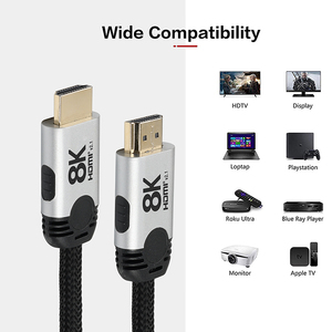 <span class=keywords><strong>Cable</strong></span> Ultra HD 4K <span class=keywords><strong>de</strong></span> Alta Velocidad con Chapado en Oro <span class=keywords><strong>de</strong></span> 24K para Conexión Macho-Macho <span class=keywords><strong>2</strong></span>.0 V, Visión 3D HDR Avanzada para Juegos, <span class=keywords><strong>TV</strong></span>, Proyector y Computadora - Product Image 3