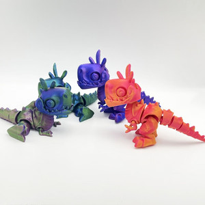 Buntes 3D-Gedrucktes Spiral-Kegel-Drachenei Puzzle-Spielzeug Tiere für Kinder Geschenkset - Product Image 4
