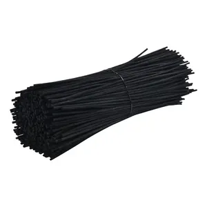 3mmD 20cmL beste Aroma therapie schwarz gefärbte Ersatz Rattan Reed Diffusor Stick für flüssigen Lufter frischer