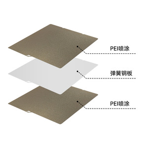 Double-sided Pei Coated Spring Steel <b>Plate</b> For 3D Printer Build <b>Surface</b> Anycubic Kobra S1 Accessory - Product Image 1
