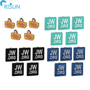 Jw org-Alfileres metálicos esmaltados personalizados, insignias, broches, Pin esmaltado Jw