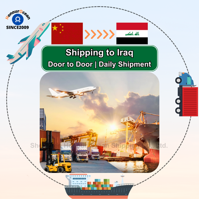 International Air Sea Freight Forwarder Shipping Agent Logistics Services Companies From China to Iraq Door to Door