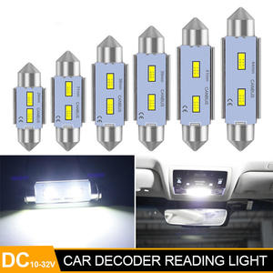 หลอดไฟอ่านหนังสือในรถยนต์แบบ LED C10W ขนาด 31 36 39 41 มม. Canbus Festoon 3570 1SMD  หลอดไฟ LED สำหรับรถยนต์ C5W 12V - Product Image 1