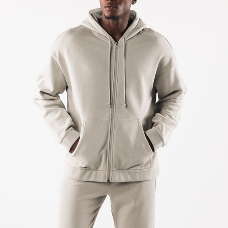 Cotton Heavyweight Oversized Zip-up Zip-up Hoodie