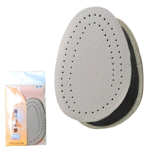 Durable Real Leather Half Shoe <b>Cushion</b> <b>Pads</b> Shock Absorption Forefoot Inserts for Men Women Footwear Wholesale - Product Image 3