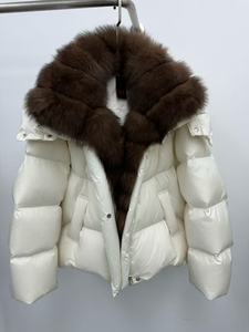 OFTBUY 2025 – Nouvelle Parka <span class=keywords><strong>d</strong></span>'hiver de luxe pour femme, en <span class=keywords><strong>duvet</strong></span> <span class=keywords><strong>d</strong></span>'<span class=keywords><strong>oie</strong></span>, avec capuche en fourrure de renard naturelle, épaisse, chaude, imperméable et ceinturée - Product Image 3