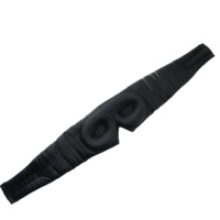 Masque de nuit 3D en soie de mûrier, forme profonde, 19MM, beige, sans boîte, MOQ 10 pièces, livraison en 7 jours