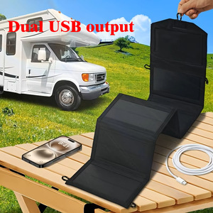Lan Aoyue Portable Foldable Solar Panel 20W 5V <b>USB</b> Charger For Outdoor Camping Hiking - Product Image 2
