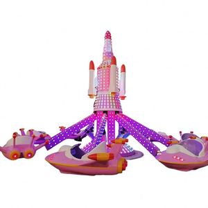 Aéroteur rotatif autoportant à double couche en fibre de verre pour enfants, équipement d'amusement extérieur Park Plaza, direct usine - Product Image 5