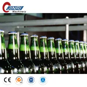 Otomatik cam şişe karbonatlı içecek bira Soda su üretim hattı dolum yapma şişeleme makinesi küçük iş için