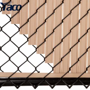 Bottom Locking Winged Chain Link Fence Slats Privacy Screen