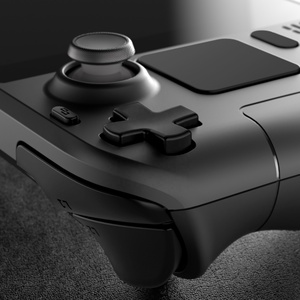 EXtremeRate Custom <b>Black</b> ABXY D-pad Bumper Trigger Buttons Full Replacement Buttons for Steam Deck LCD <b>Console</b> - Product Image 4