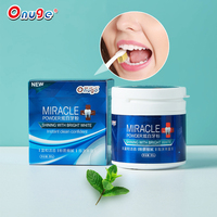 Polvo blanqueador de dientes con sabor a menta blanca brillante de etiqueta privada, 5 días, accesorio de Limpieza de dientes multiusos para blanquear