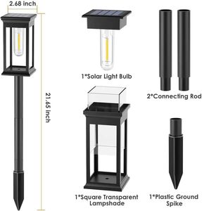 Petite lampe de jardin solaire LED en ABS avec batterie, capteurs de mouvement et de lumière, indice de protection IP65, blanc chaud, certifiée RoHS - Product Image 6