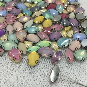 Piedras Acrílicas Planas de Diferentes Formas, Color Ópalo, Botones de Cristal, Cuentas de Estrás para Coser - Product Image 2