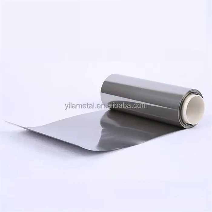 ASTM B265 0.01-0.5mm Cold Rolled Titanium Foil HEN bahan murni asal produk kelas tempur