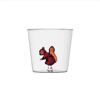 Style italien en trois dimensions forme animale mignon nouvel an tasse à eau ménage Pyrex verre lait petit déjeuner tasse