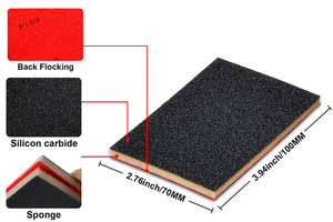 Papel de <span class=keywords><strong>Lija</strong></span> Húmedo y Seco Reutilizable, Almohadillas de Lijado para Metal, Madera, Muebles, Modelos, Paneles de Yeso, Pulido, Papel de <span class=keywords><strong>Lija</strong></span> de Carburo de Silicio - Product Image 6