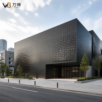 Panneau en aluminium perforé, revêtement décoratif, plaque perforée CNC, panneau de façade, écran métallique pour mur-rideau extérieur de bâtiment