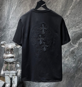 T-shirt da <span class=keywords><strong>Uomo</strong></span> con Ricamo Personalizzato, T-shirt Aderente con Collo Tondo, Abbigliamento Streetwear Estivo da <span class=keywords><strong>Uomo</strong></span>, Produttore di Abbigliamento - Product Image 5