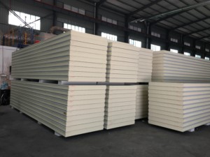 Panneau sandwich moderne Haijizhitong 200mm 100mm <span class=keywords><strong>80mm</strong></span> en métal, isolé pour la réfrigération, extérieur, laine de roche, <span class=keywords><strong>polyuréthane</strong></span>, garantie 1 an - Product Image 4