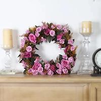 Arrangement floral artificiel en PU de haute qualité pour centres de table de mariage - Design moderne réaliste, imperméable et antibactérien