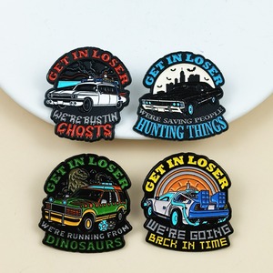 Spilla Smaltata 'Get in Loser' all'Ingrosso, Badge 'We're Bustin Ghost', Spilla per Auto, Gioiello Regalo per Amici - Product Image 2