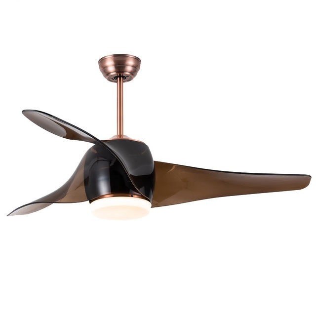 Unique Design 52 Inch ABS Blade Modern Home Decorative Led Ceiling Fan With Light and Remote Control