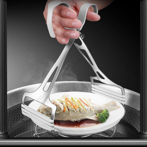 Vente en gros de pinces à plateau en acier inoxydable Syh230, pinces à bol en silicone antidérapantes, pinces à platine isolées multifonctionnelles - Product Image 5